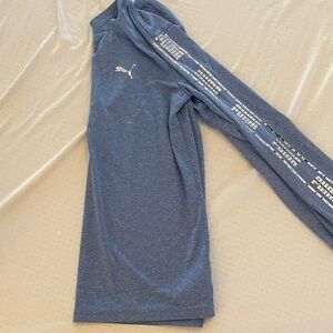 Puma Heather Blue Long Sleeve Tee